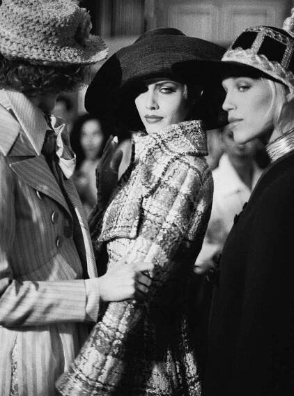 Bruno Bisang - Shalom Harlow Backstage at Christian Lacroix - Fine Art Photography, 1998