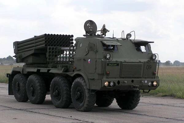 Raketomety RM-70 Vampire, které na Ukrajinu dodala České republika, již pomáhají odrážet útok Ruska