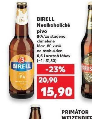 Kaufland Pivo birell nabídka
