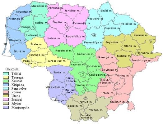 Administrative divisions of Lithuania - Wikipedia