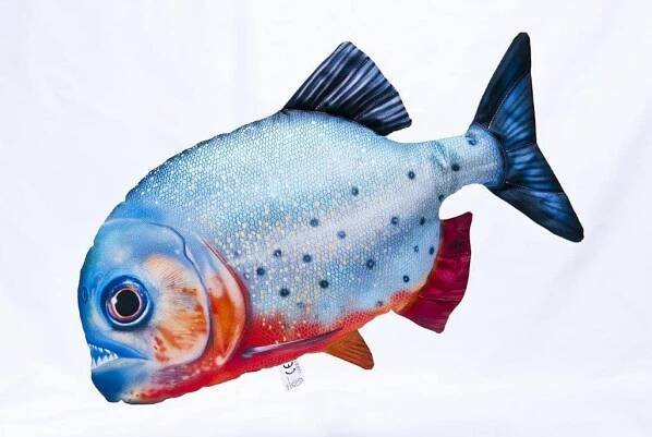 Piraňa červená plyšová - natterera 47 cm