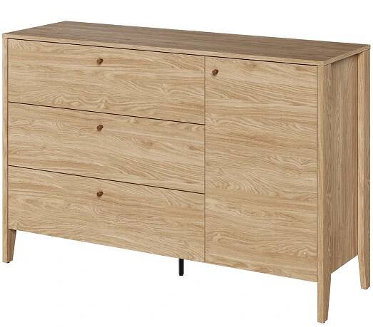 Komoda COZY olejovaný dub, šírka 136 cm | Sconto