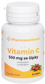 Pharmacentrum Vitamin C 500 mg se šípky 60 tablet - Ošatka.cz