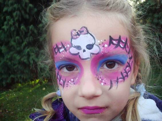 Malování dětí Opava, na obličej, na tělo, tetování, facepainting, bodypainting, Opava, Ostrava