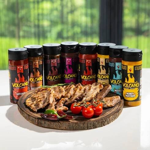 Ochutnávkový set chilli omáček Volcano | Real Chilli. Real Heat.