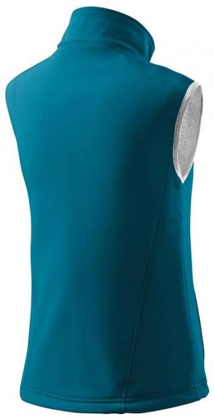 Vesta softshell dámská tyrkys tm.