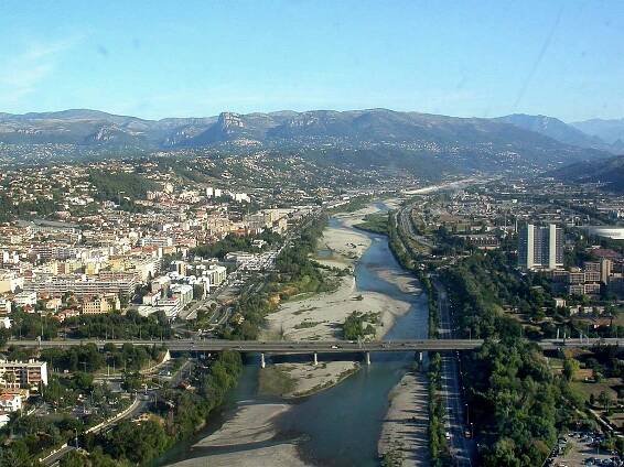 Vallée du Var à Nice, Var River,