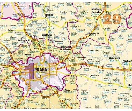 Nástěnná mapa PSČ České republiky PF440 




