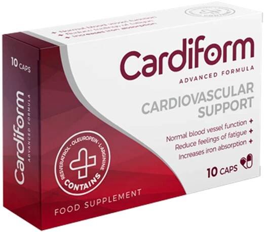 CARDIFORM, 10 kapslí - MZ ČR – klamavé výrobky (3/23)