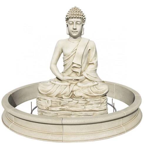 Fuente Buda Siddhi. 100x157cm.Hormigon piedra