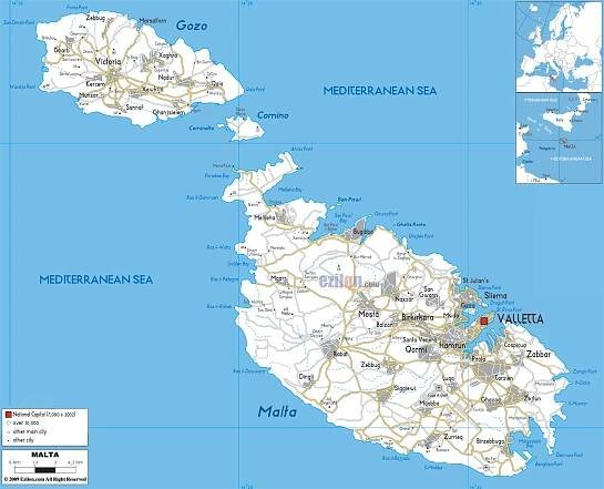 Maps of Malta | Collection of maps of Malta | Europe | Mapsland | Maps of the World