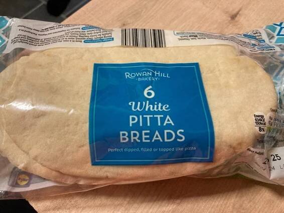 White pitta bread Rowan Hill Bakery