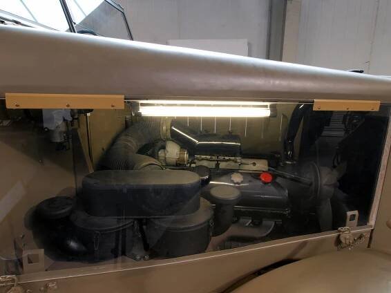 Maybach HL 108 TUKRM V12 engine in a Famo.