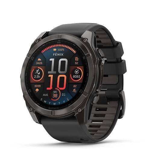 Garmin Fenix 8 AMOLED 51mm Sapphire Carbon Gray Titanium/Black 010-02905-21