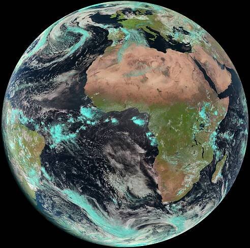 Earth seen by Meteosat 