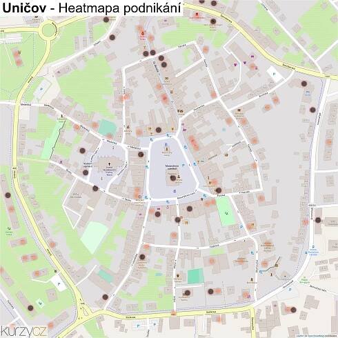Uničov - mapy | Kurzy.cz
