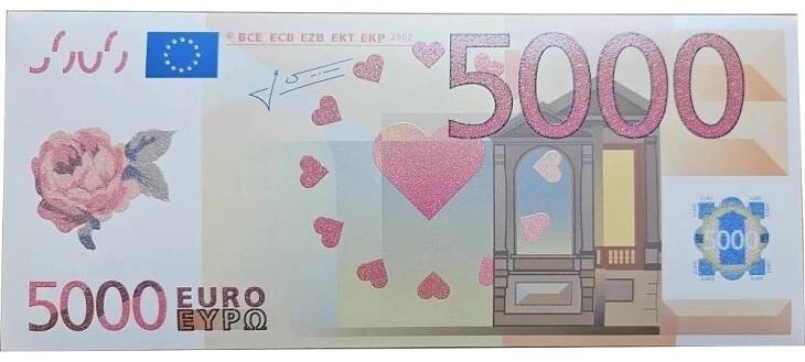 Bankovka 60g - Euro 5.000