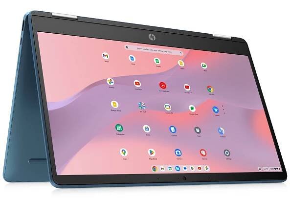HP Chromebook X360 14" HD Touchscreen 2-in-1 Laptop, Intel Celeron N4020, 4GB RAM, 64GB eMMC, Teal, 14a-ca0130wm