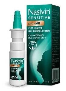 Nasivin Sensitive pro děti 0,25 mg/ml nosní sprej 10 ml