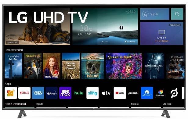 LG 75 Class 4K UHD 2160P webOS Smart TV