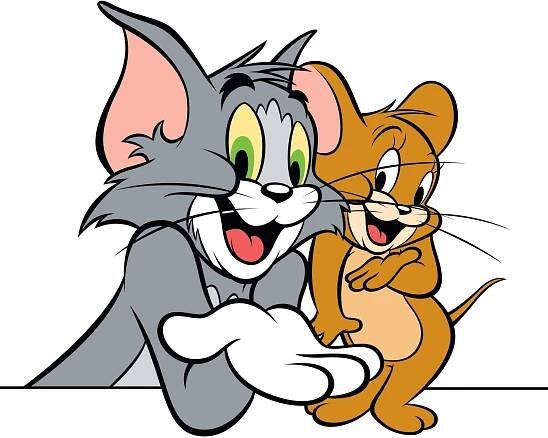 smiling tom and jerry clipart