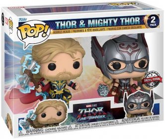 Funko POP Marvel: Thor L&T S1- 2PK Thor & Mighty Thor (EXC)