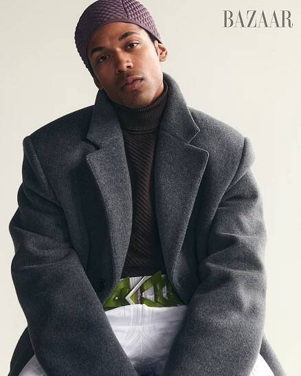 kelvin harrison jr for august 2024 harpers bazaar