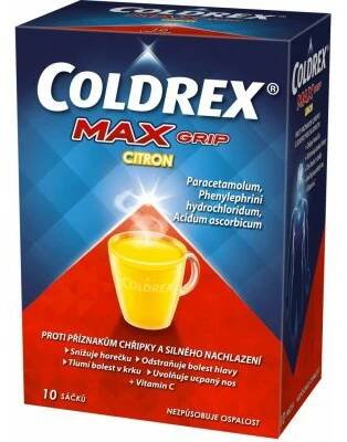 Coldrex Horký nápoj Maxgrip citron 10 sáčků