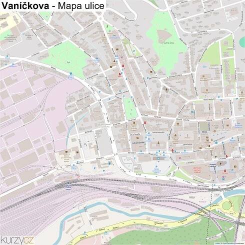 Vaníčkova - mapy | Kurzy.cz