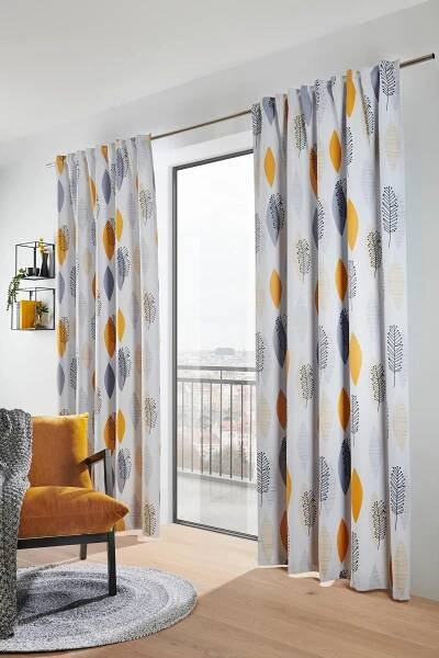 ZATEMŇOVACÍ ZÁVĚS, black-out (nepropouští světlo), 135/245 cm - žlutá, Konvenční, textil (135/245cm) - Esposa