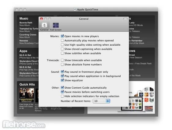 Quicktime 7.7.0 (Leopard) Screenshot 3
