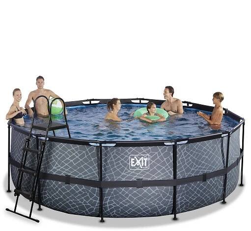Kruhové bazény - Bazén s pískovou filtrací Stone pool Exit Toys - 1