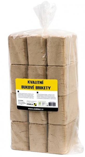 STABILA Dřevěné bukové brikety, 10 kg