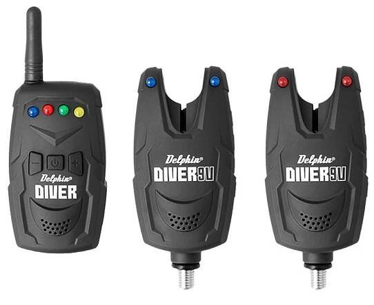 Elektronický signalizátor záběru Delphin DIVER 9V 2+1 Centrála