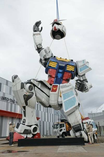 Life-sized Gundam robot statue completed for 2025 World Expo