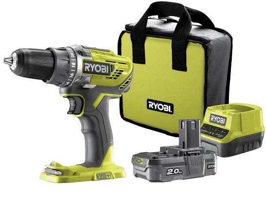 Ryobi Aku vrtací šroubovák R18DD3-120S 18 V; 1800 ot./min.