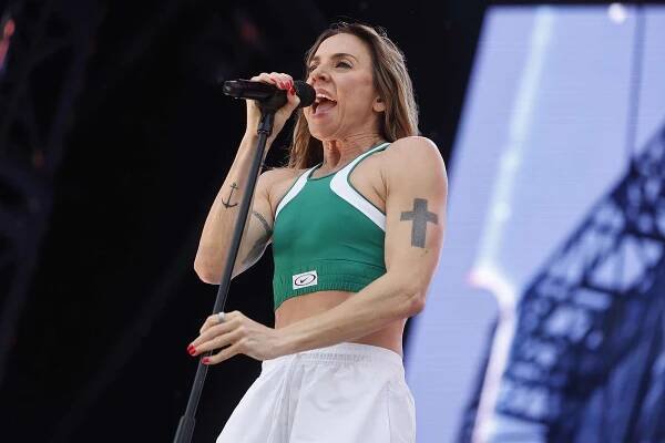 Stockholm, SWEDEN Former Spice Girl Melanie C performs live on stage during the "We Love the 90 & 00s" Festival in Stockholm, Sweden.
