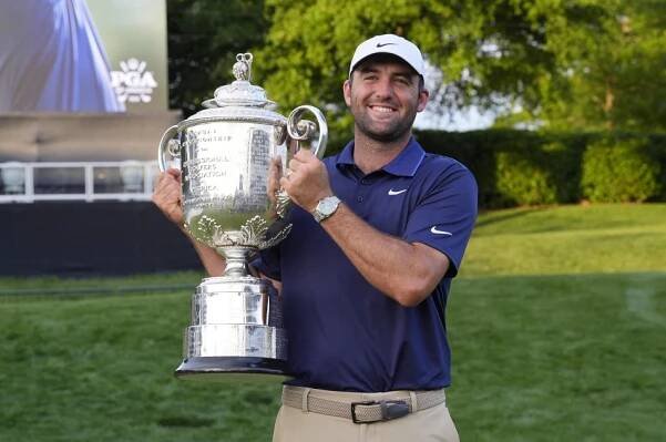 Scheffler ovládl PGA Championship, zahrál o pět ran lépe než soupeři