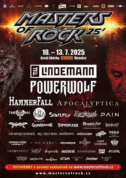 Till Lindemann, zpěvák RAMMSTEIN, bude hvězdou Masters of Rock 2025 | Spark Rock Magazine