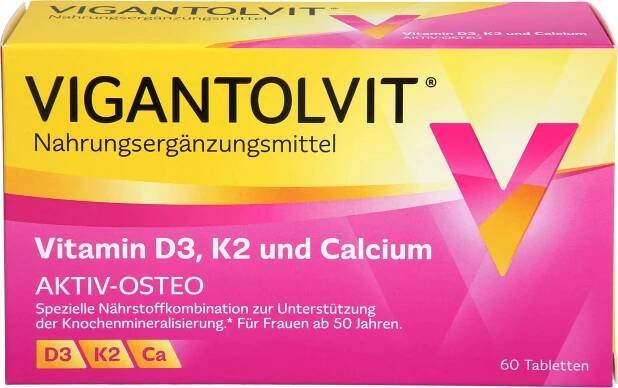 Vigantolvit Vitamin D3 K2 Calcium Potahované tablety 60 kapslí