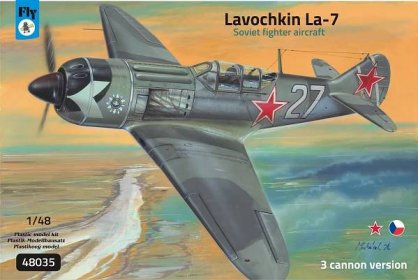 Fly 1:48 Lavochkin La-7, 3-can.vers.(3x camo,ex-GAVIA)