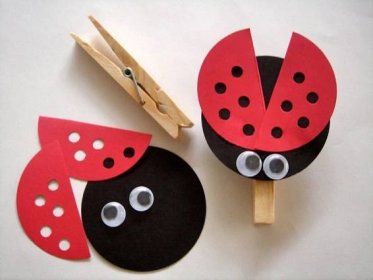 berušky Clothes Pin Crafts, Ladybug Crafts, Bug Crafts