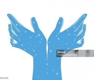 Ruce sahající po hvězdách - Bez autorských poplatků Ctižádost vektorové obrázky