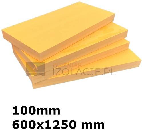 Płyty XPS 100x600x1250mm struktura wafla paczka 3m2 / 4płyt