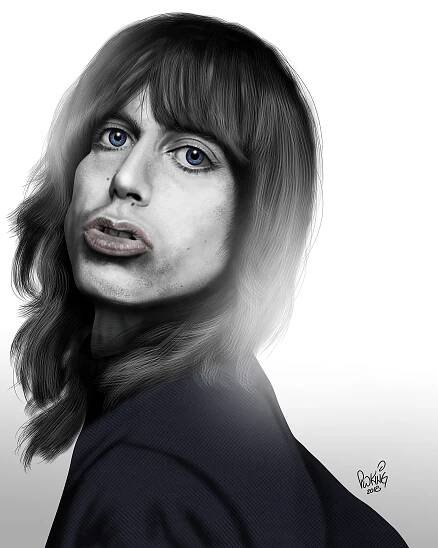 Iggy Pop Caricature 1970