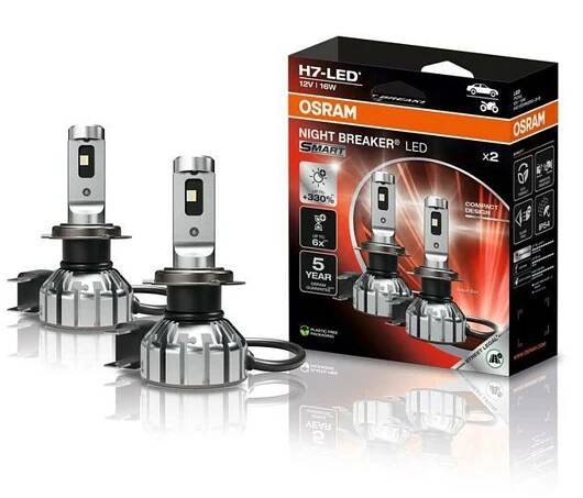 OSRAM NIGHT BREAKER LED SMART H7, +330% více jasu