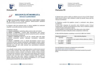Regionální mobilita - informace k podání žádosti - Oficiální stránky Města Dolní Poustevna