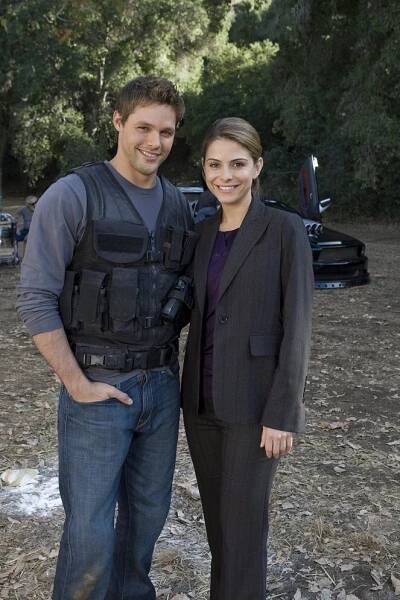 Knight Rider - Legenda se vrací - Fly by Knight - Z natáčení - Justin Bruening, Maria Menounos