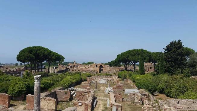 Ostia Antica's ancient buildings are well-preserved
