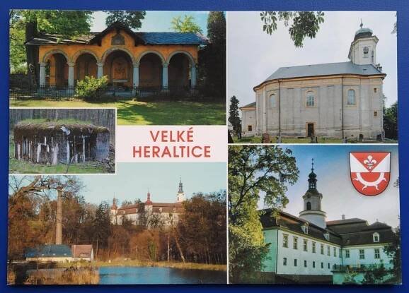 Velké Heraltice, Opava  - Pohlednice místopis